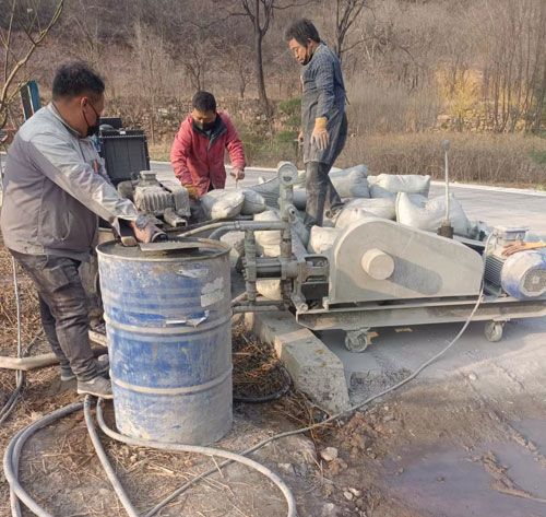 肃宁路面下沉注浆